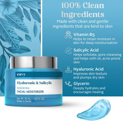 Envy applied on hand showing lightweight spreadable hydration