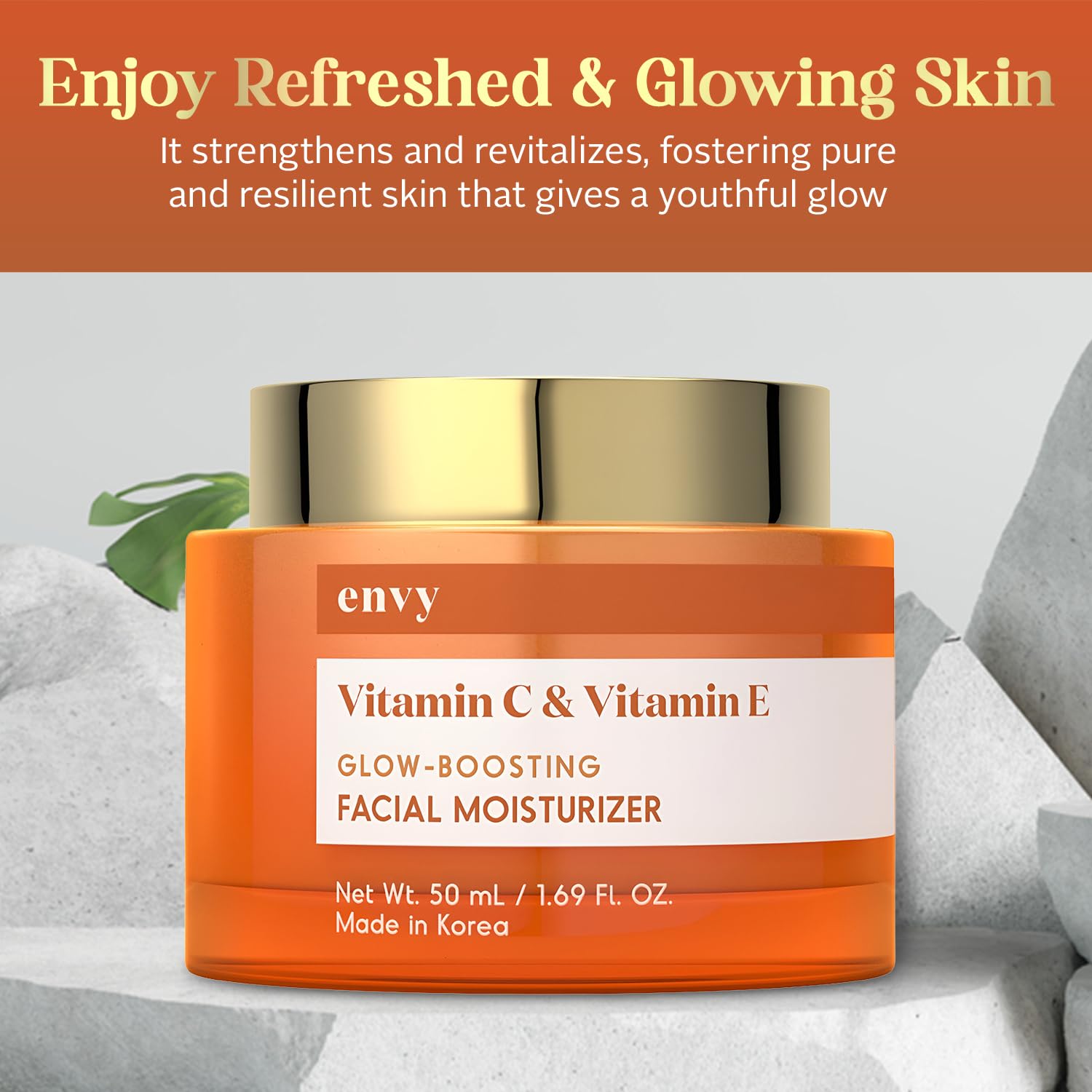 Envy cream texture closeup illustrating lightweight blend for fast absorption and smooth finish