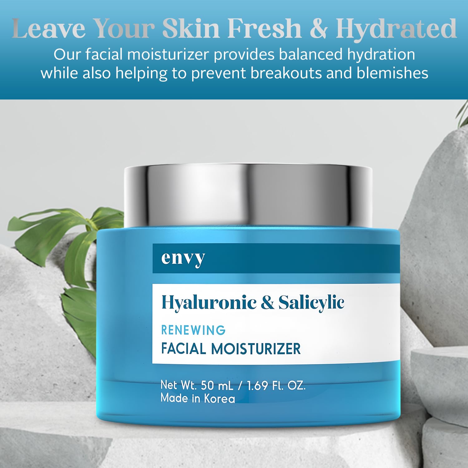 Envy open jar close-up texture highlighting hydrating smooth cream