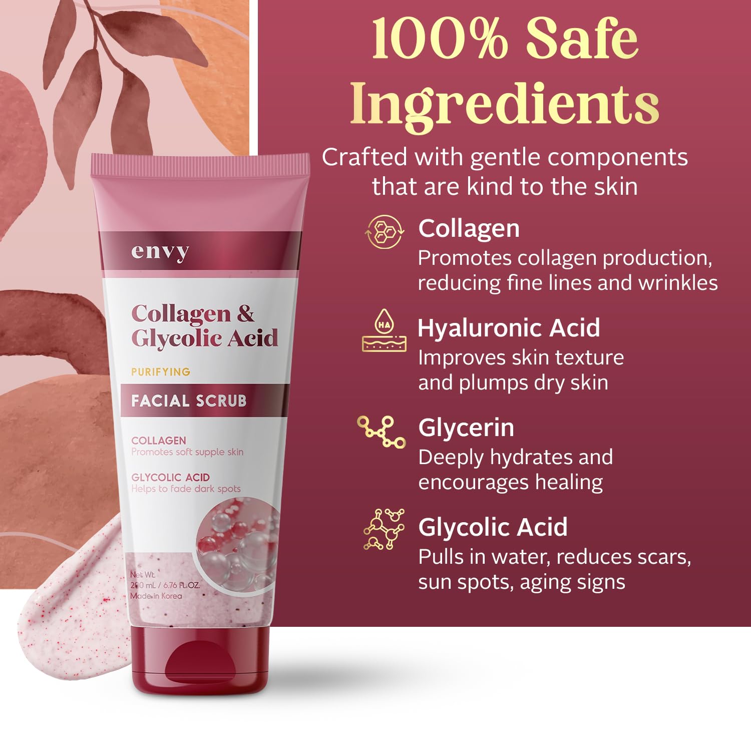 Envy scrub next to moisturizer showing improved product layering benefit