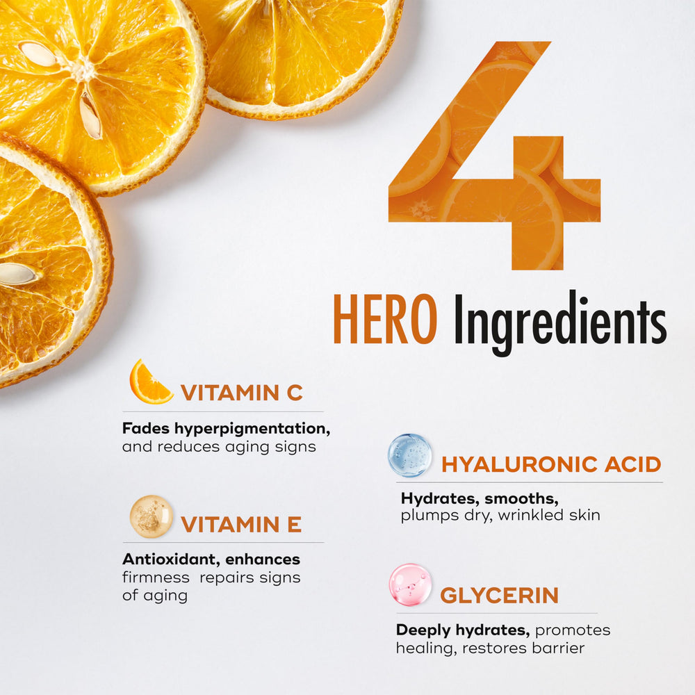 Envy ingredients label listing vitamin C, vitamin E and glycerin benefits