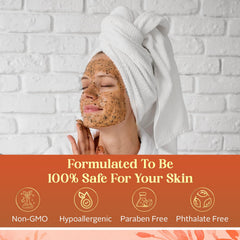 Envy applied to face in lifestyle shot demonstrating clear skin benefit