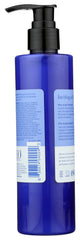 EO French Lavender pump top and label detail offering convenient dispensing and clear branding