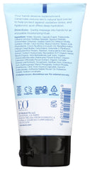 EO unscented hand cream texture close-up on hand illustrating quick-absorbing silky finish