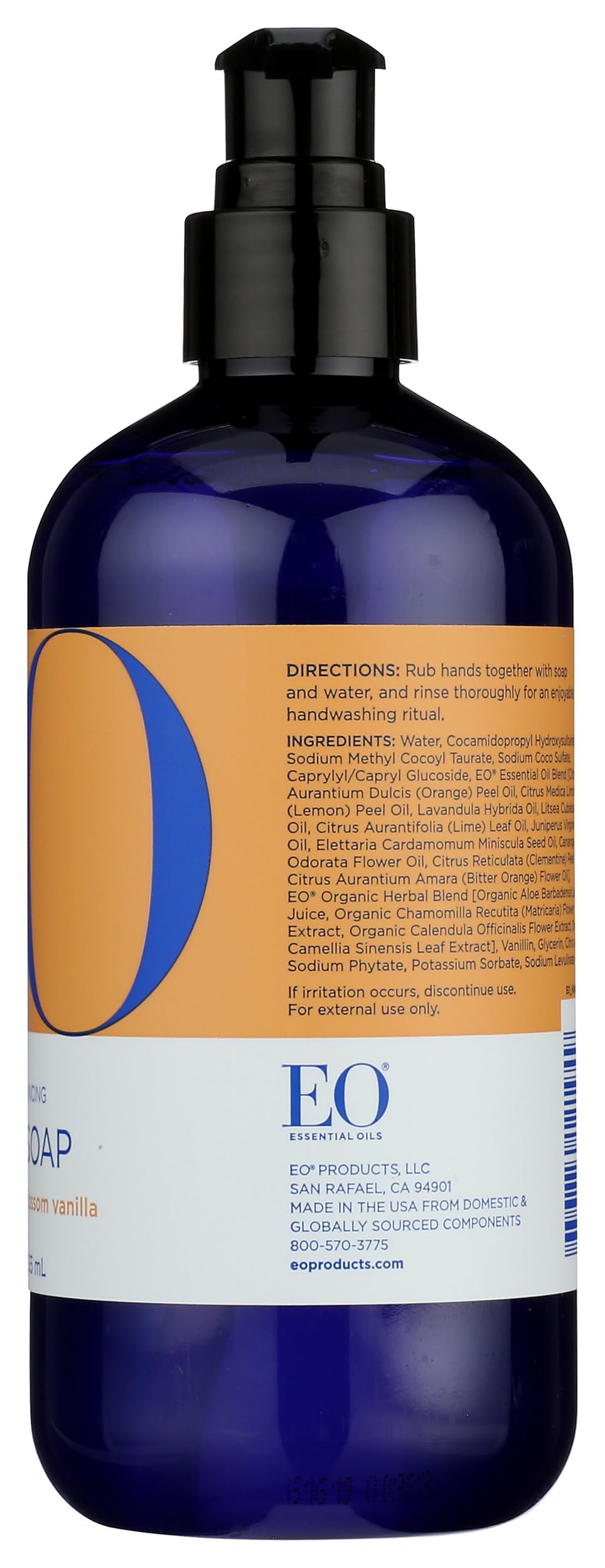EO bottle staged in bathroom showing decorative display and cohesive decor benefit