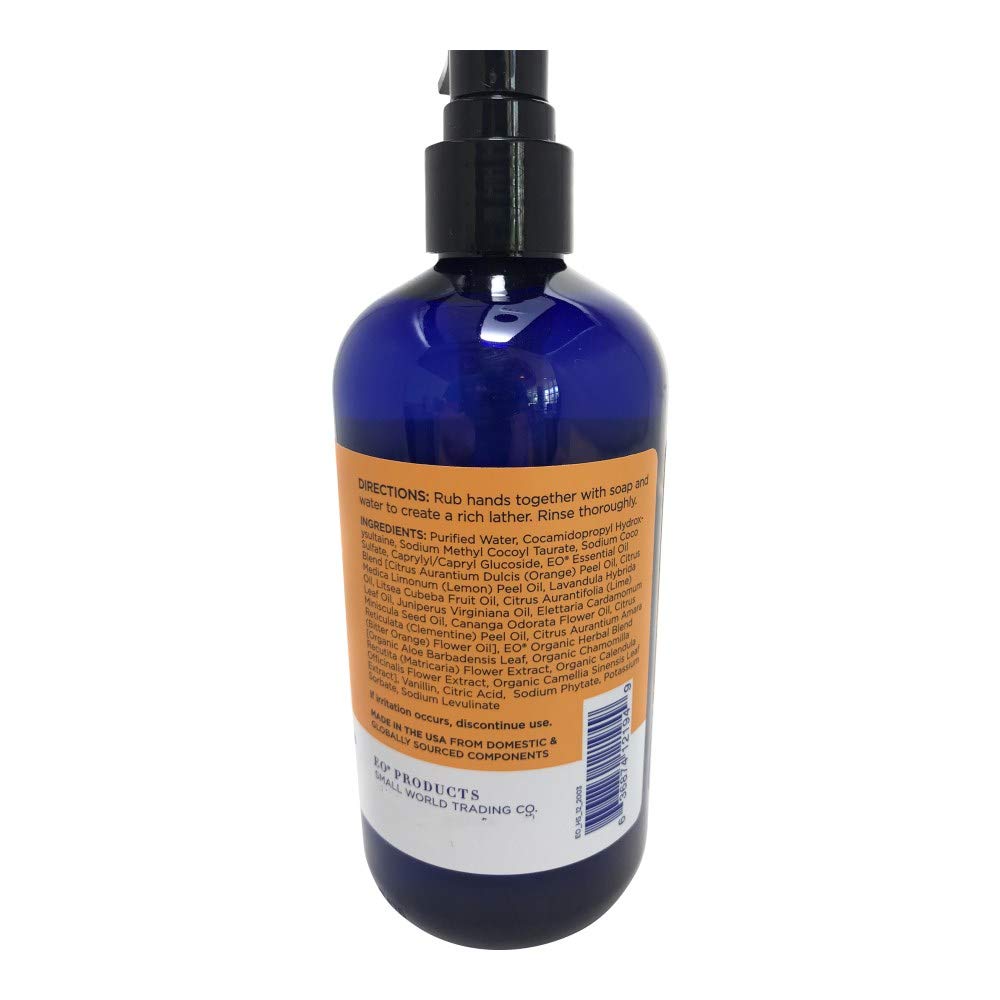 EO soap texture on hand showing gentle lather and mild cleansing benefit