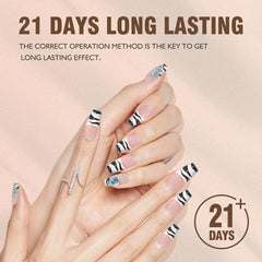 eodci application in use technician painting French tip for professional-looking results