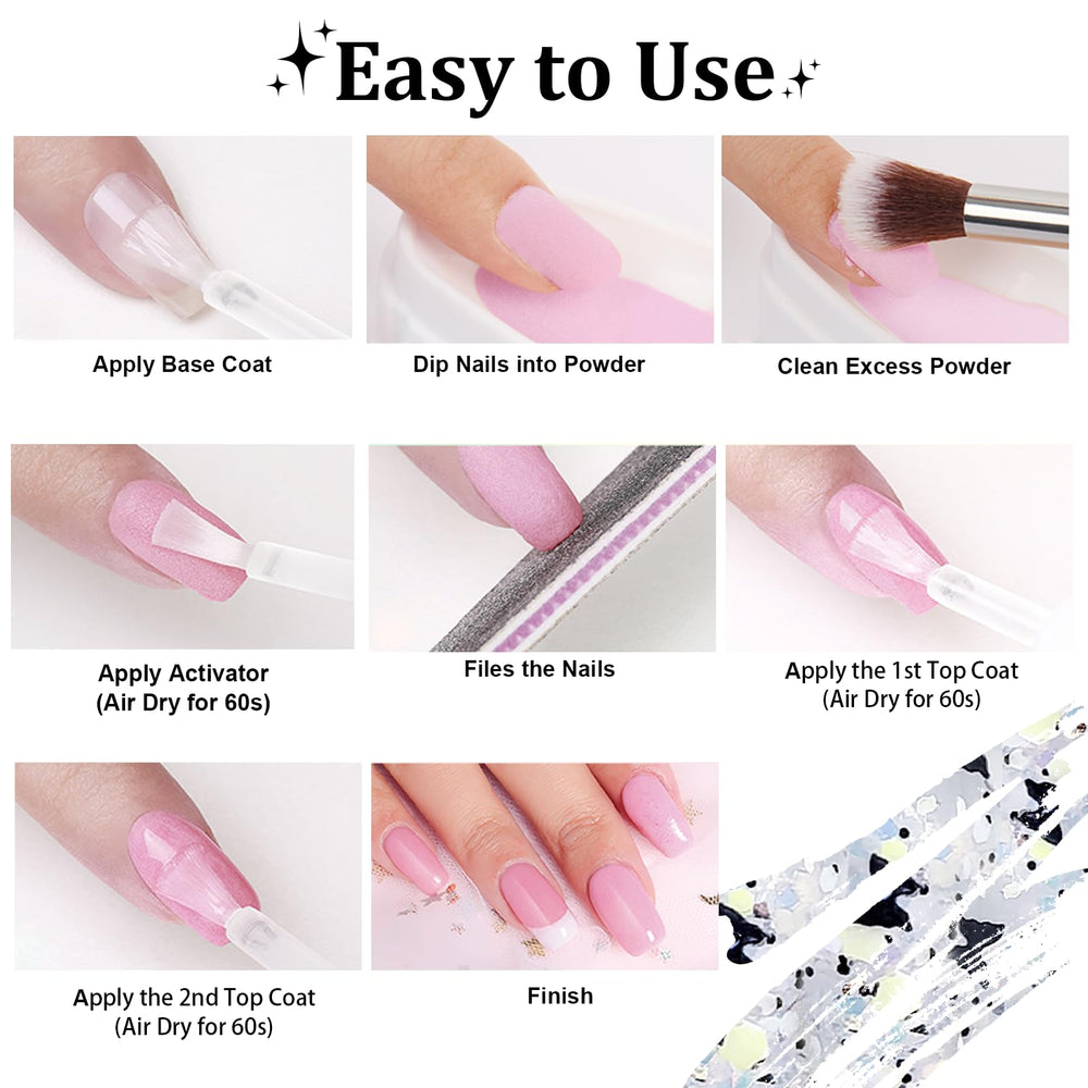 eodci finished manicure in neutral setting showing durable glitter nails for long-lasting wear benefit