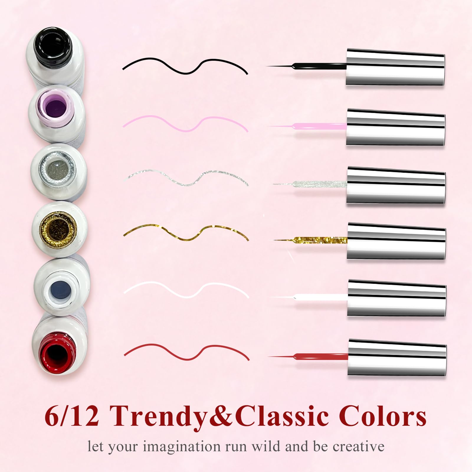 eodci color swatches on wheel illustrating vibrant shades and mixable options