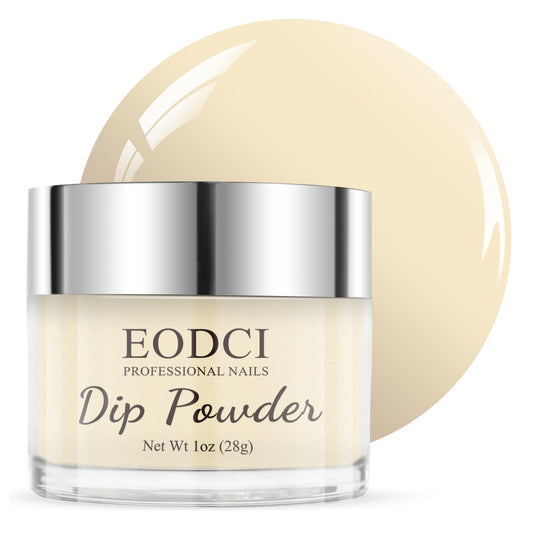 eodci jar front view showing light yellow powder and clear labeling for easy selection