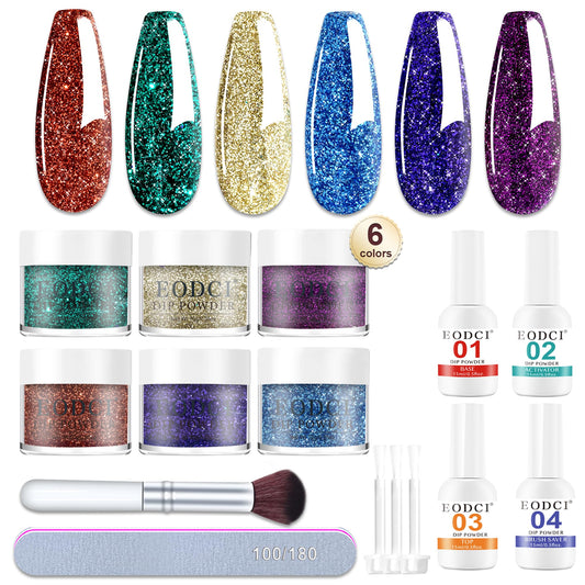 eodci front packaging showing kit layout and colors, clear starter convenience