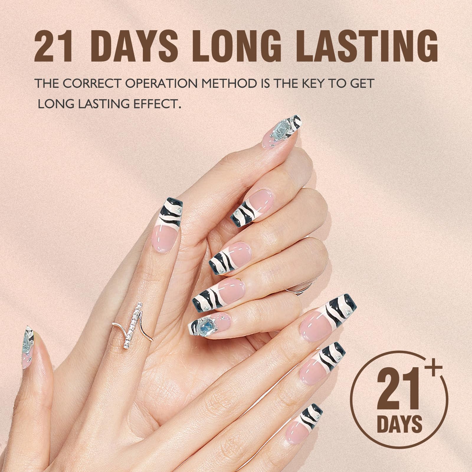 eodci in-use nail art application with fine lines and precise design control