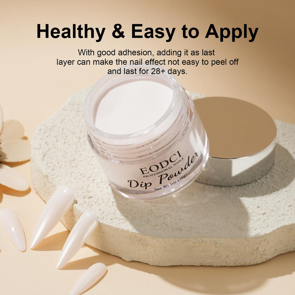 eodci open jar close-up powder texture demonstrating even coverage