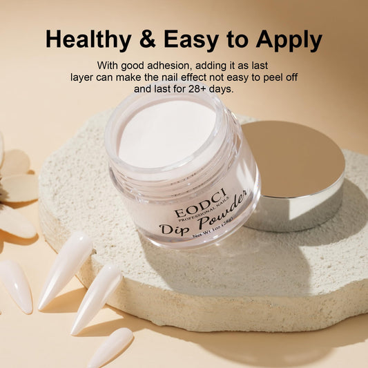 eodci open jar close-up powder texture demonstrating even coverage