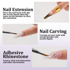 eodci pouring monomer onto brush for smooth application benefit