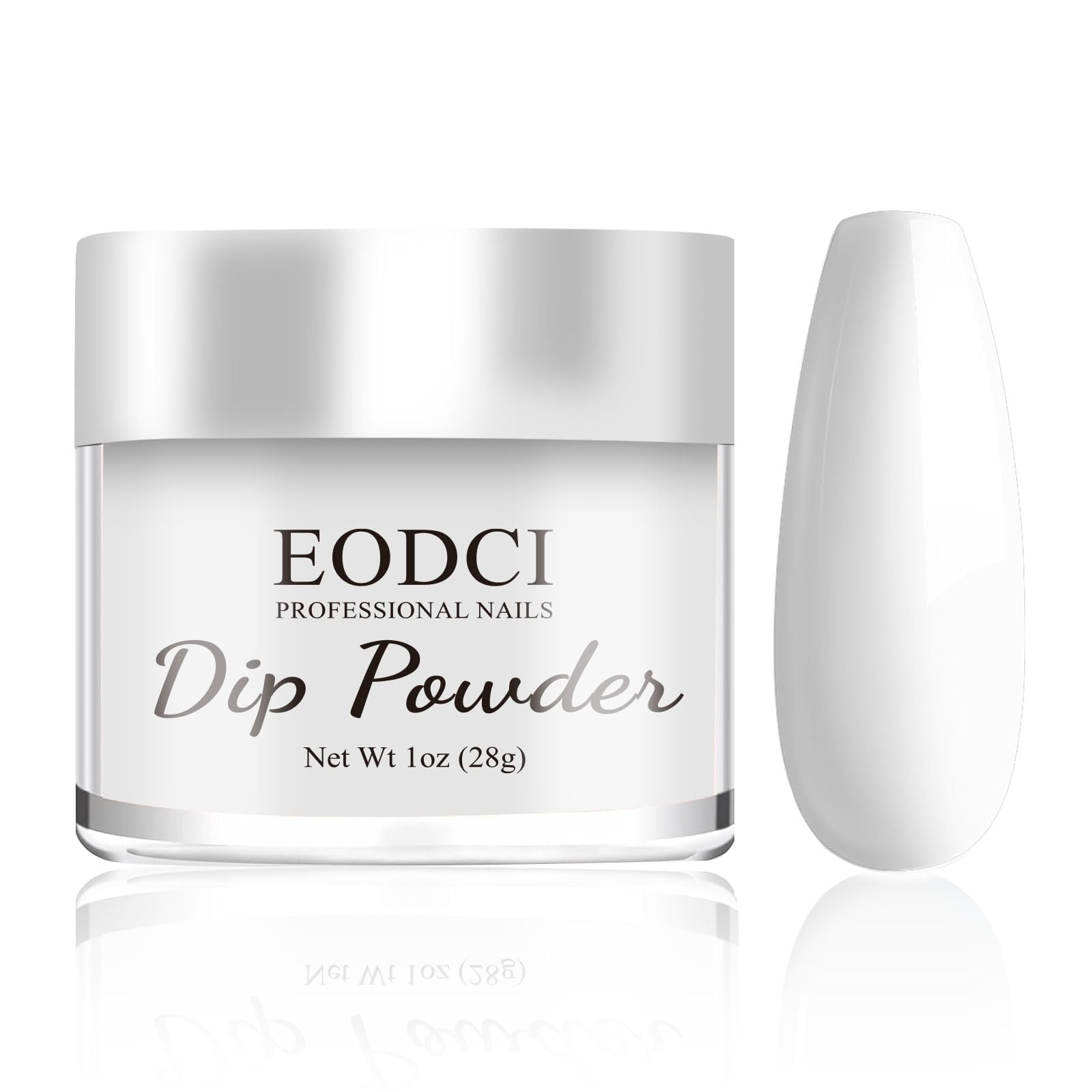 eodci white jar front view showing clear label and large capacity benefit