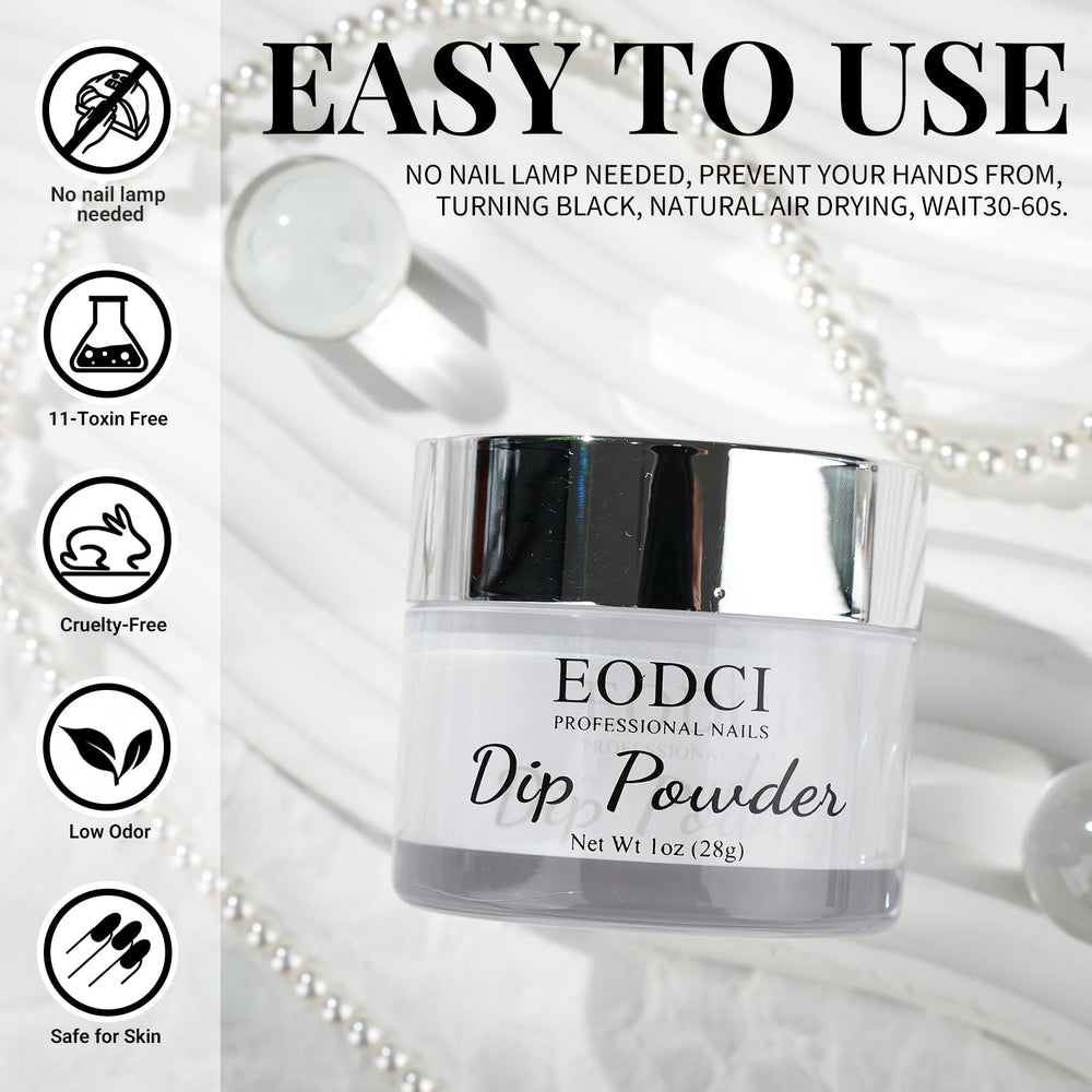 eodci white powder close-up texture highlighting fine particles for smooth coverage