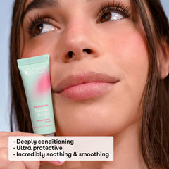 eos close-up of buttery sheen demonstrating deep conditioning