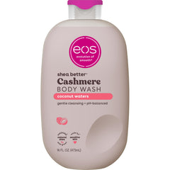 eos bottle front view showing coconut waters scent and size benefits