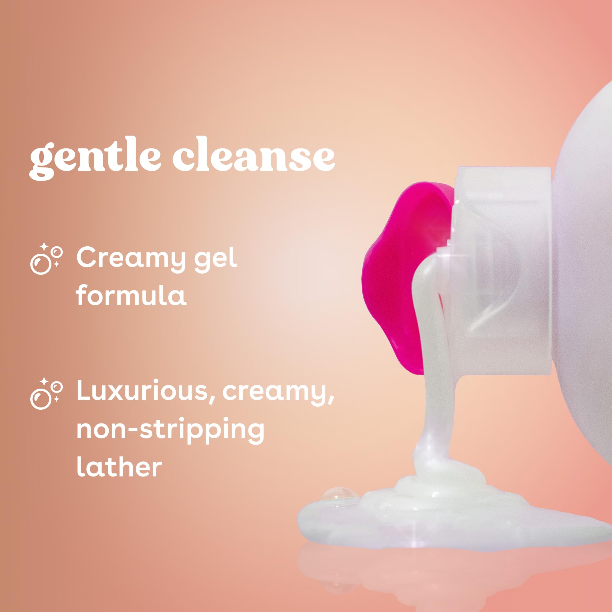 eos pump and label close-up highlighting easy dispensing benefit