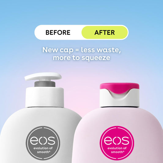 eos pump dispenser detail highlighting easy, controlled lotion dispensing