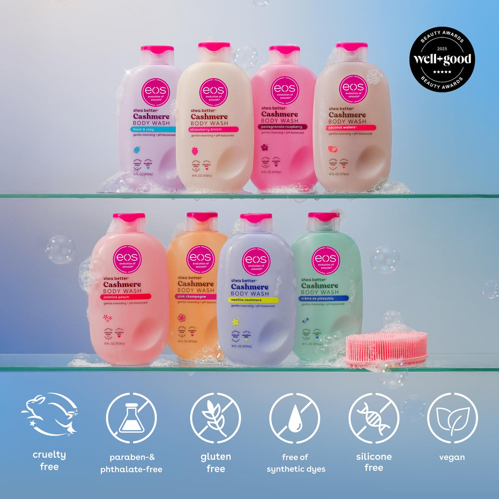 eos bottle held in hand showing 16 fl oz scale and portability