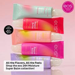 eos balm being applied to lips demonstrating protective, soothing coverage