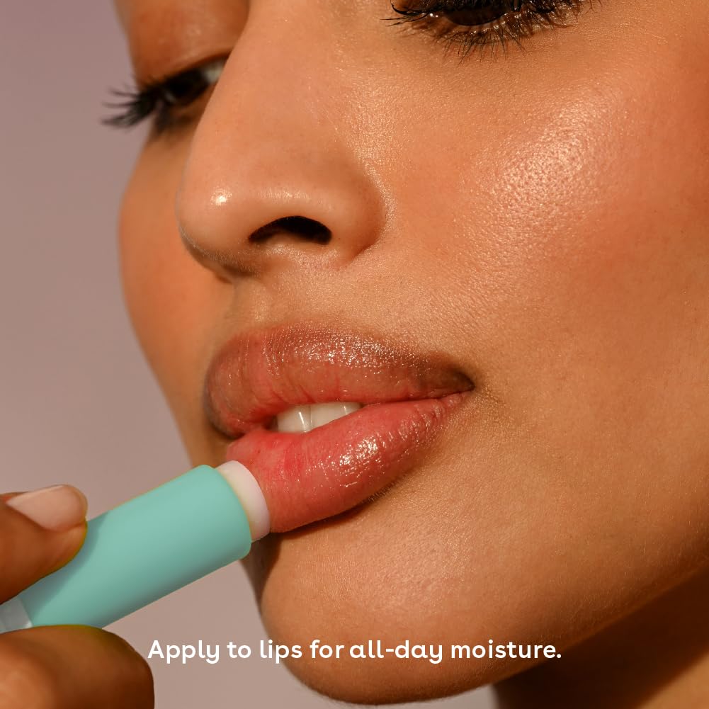 eos tube open with balm exposed showing smooth application benefit