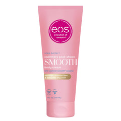 eos vanilla cashmere front packaging showing jar and label for easy identification and indulgent feel