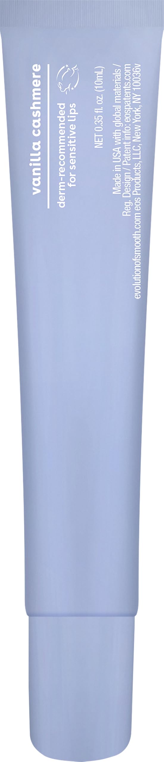 eos Vanilla Cashmere on a bathroom shelf suggesting daily routine and bedside use benefit