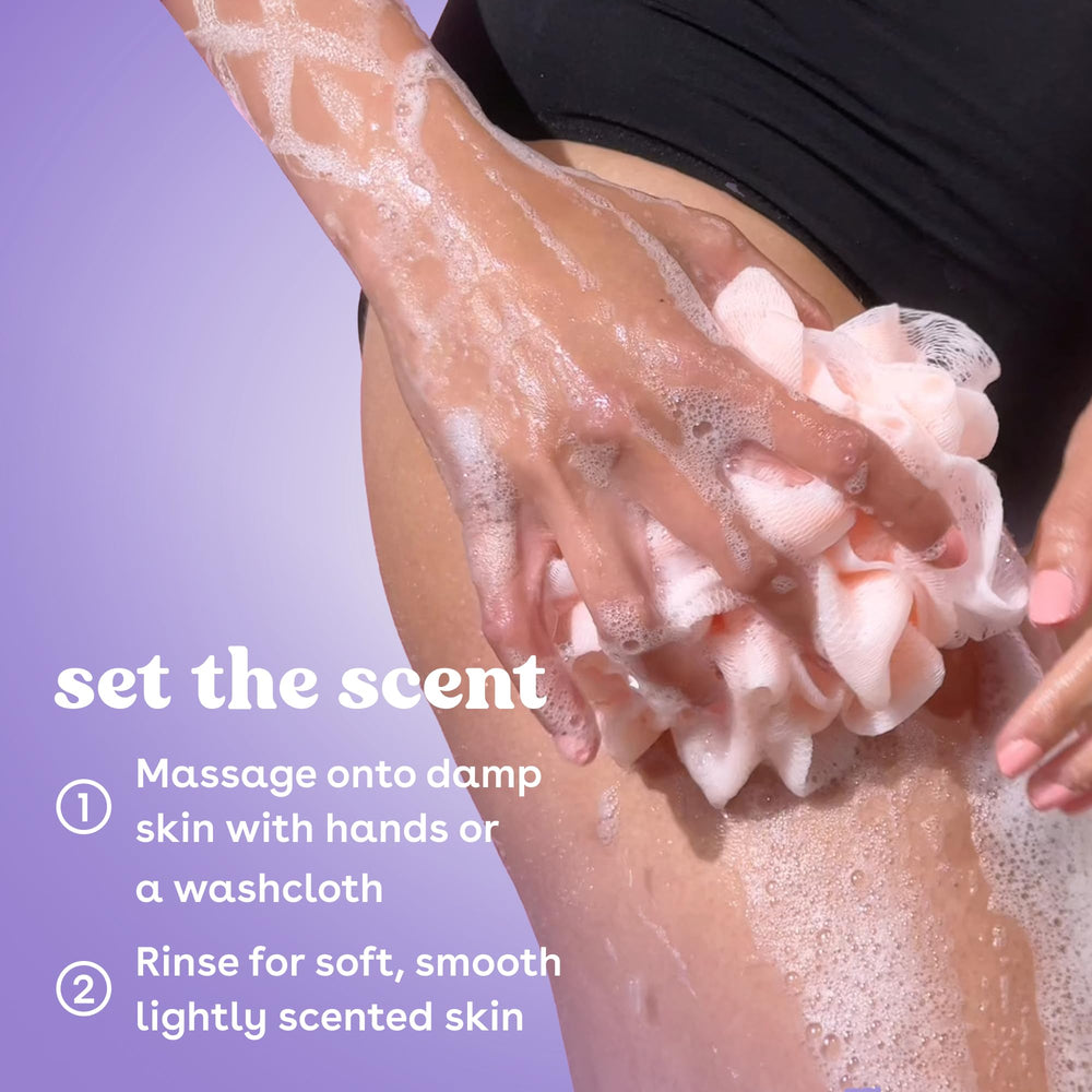 eos close-up of shea butter and glycerin ingredients highlighting nourishment