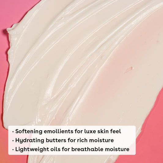 eos vanilla cashmere texture closeup revealing rich cream consistency for deep hydration