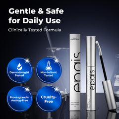 EPAIS dual-brush applicator closeup for precise root and lash coating benefit