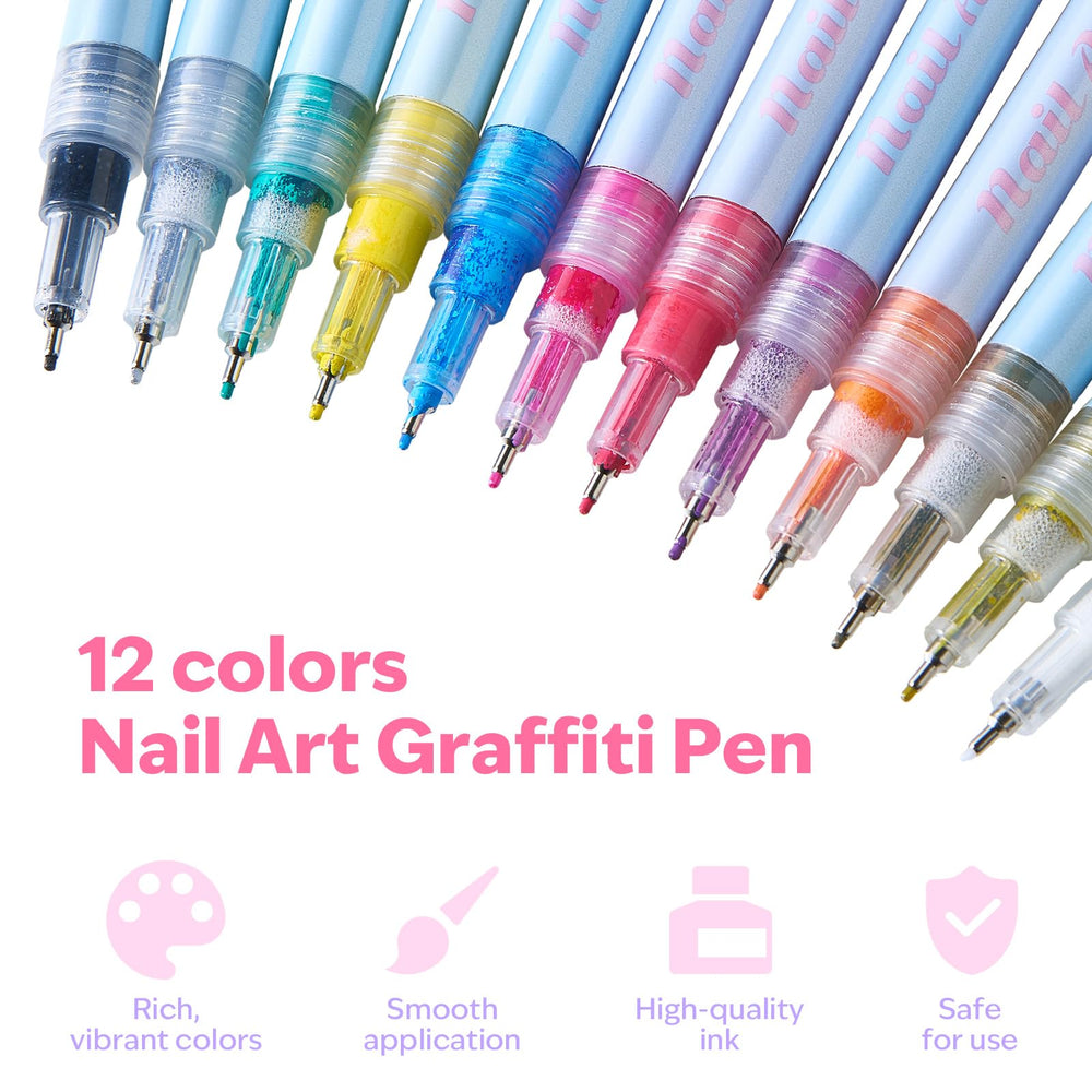 EpenGo pen used on press-on nails to create salon-style looks quickly