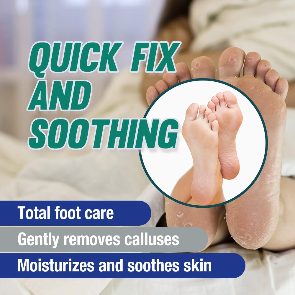 Epielle before and after feet comparison showing smoother skin