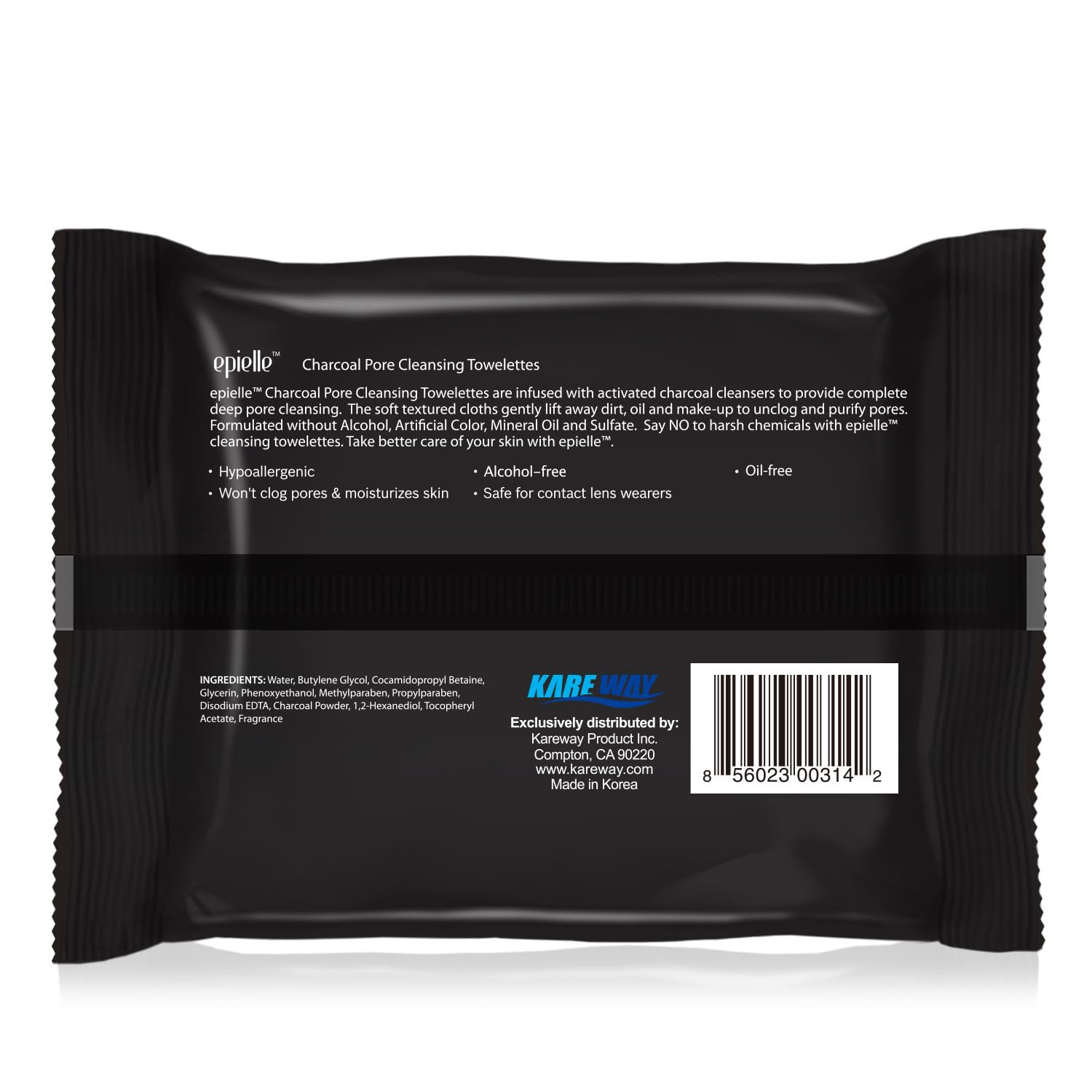 Epielle wipes inside a handbag in a lifestyle scene showing convenient beauty refresh benefit