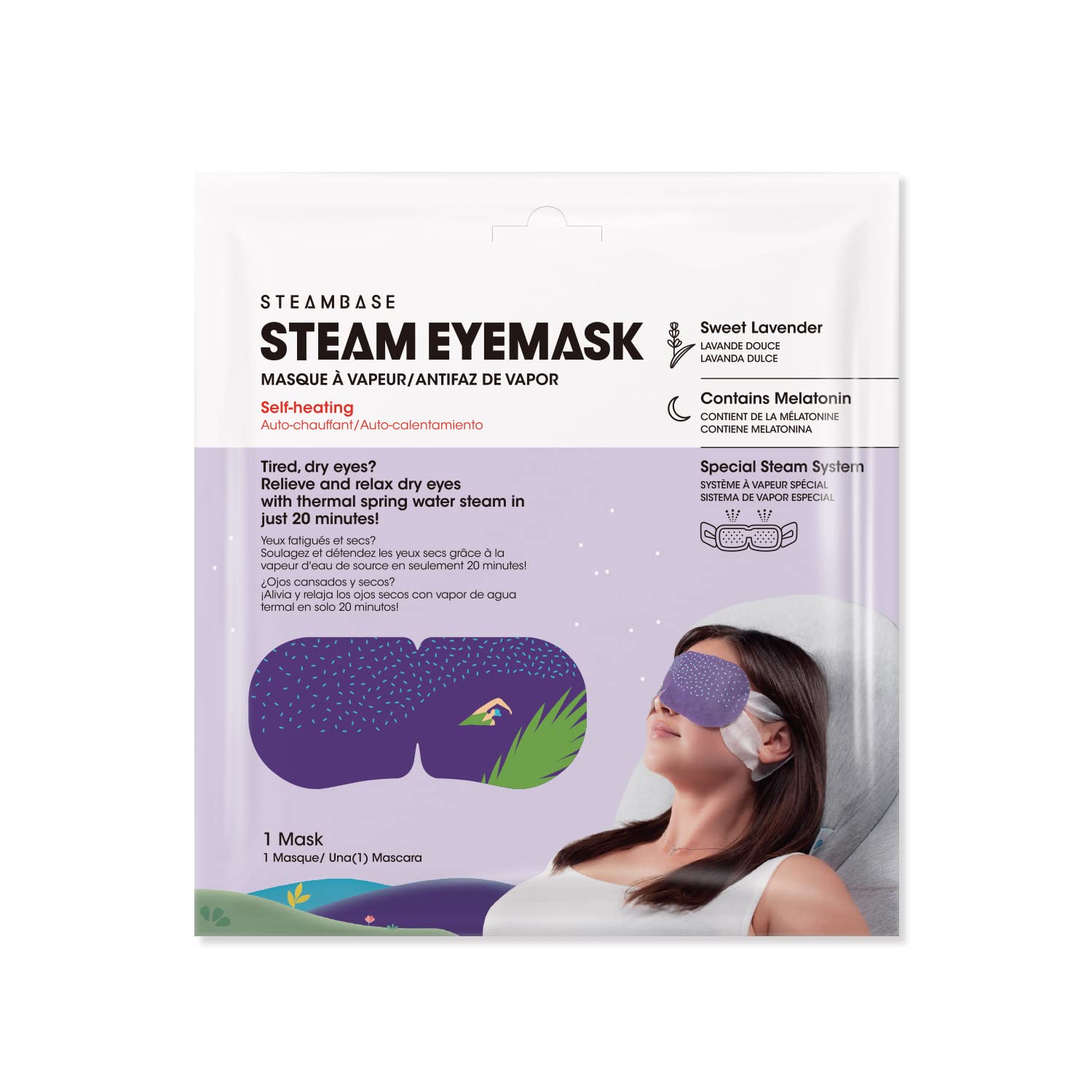 Epielle close-up of mask texture showing soft steambase layer for comfort