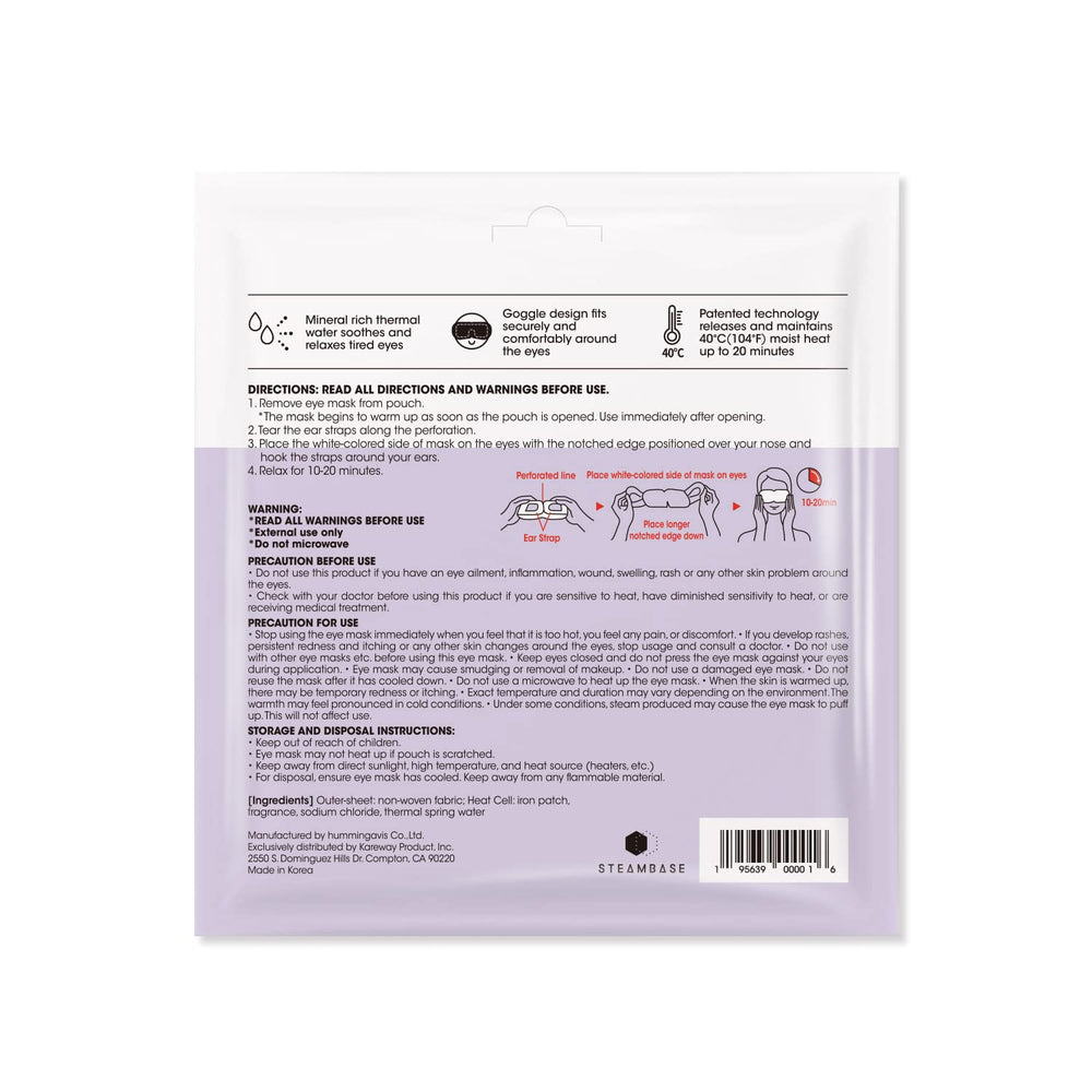 Epielle mask worn over eyes demonstrating secure goggle fit and relaxation