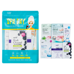 Epielle spa day kit box front showing full six-piece set and benefits
