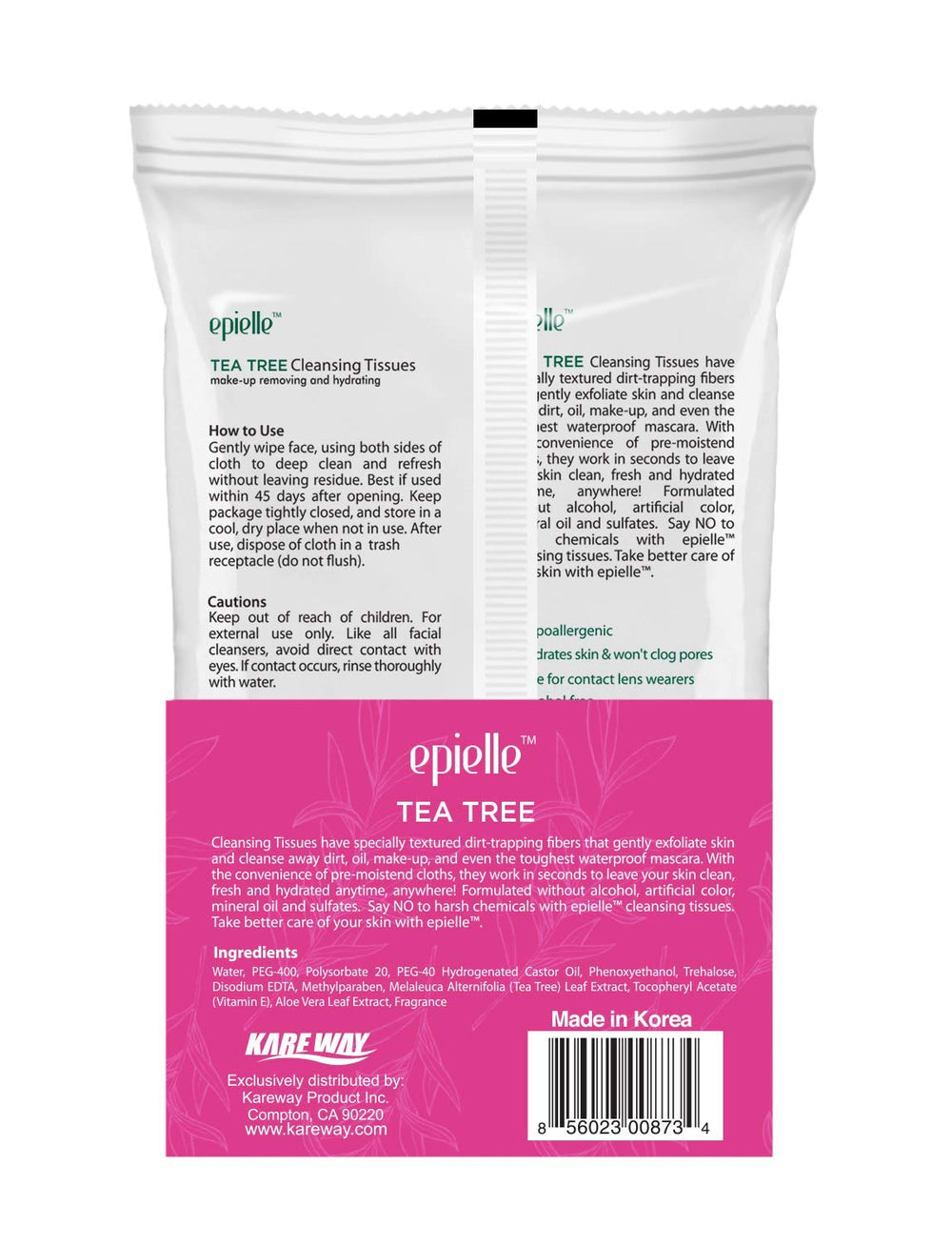 Epielle tea tree and cucumber extracts highlight clarifying and soothing benefits