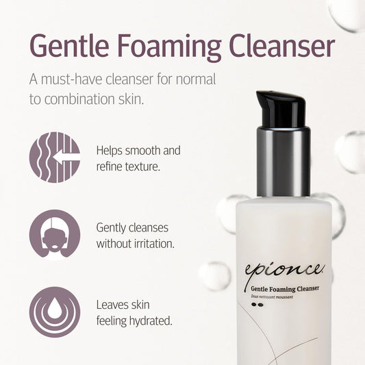 Epionce pump dispensing cleanser texture for easy application
