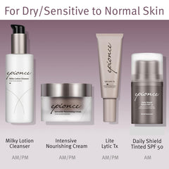 Epionce cream next to hand for scale showing product size and travel-friendly benefit