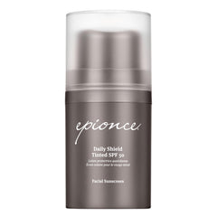 Epionce front tube showing product branding and SPF 50 protection benefit