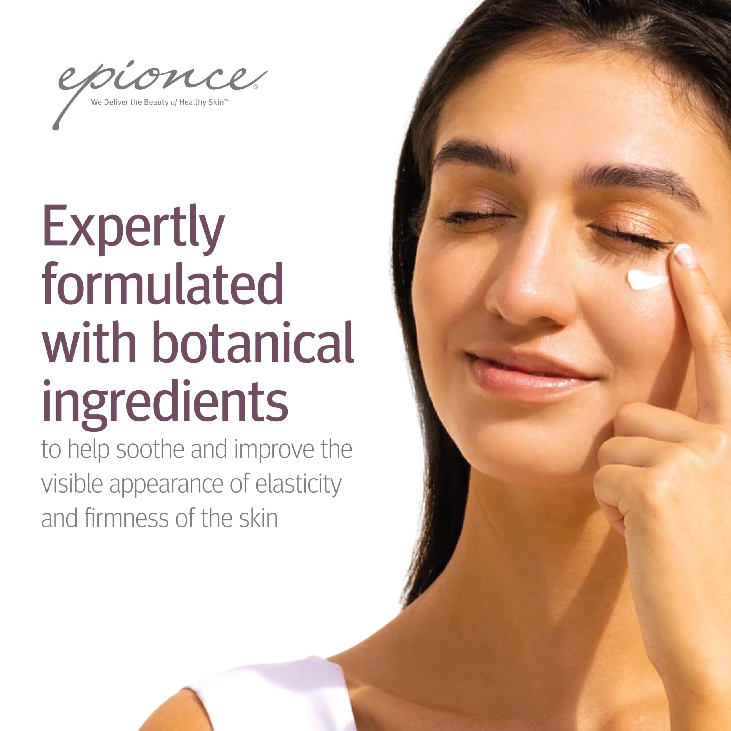 Spoon of shea butter beside Epionce mask to emphasize nourishing lipid content
