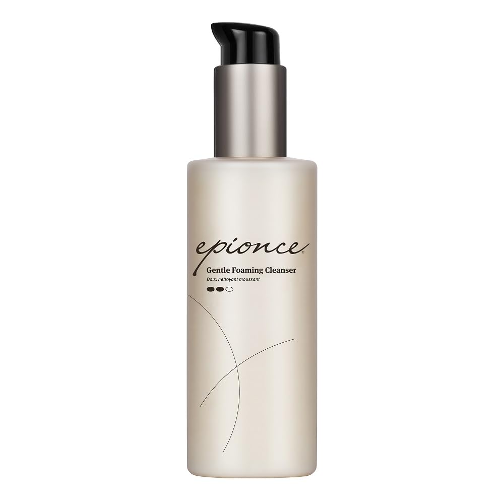 Epionce bottle front view showing gentle-foaming-cleanser benefits
