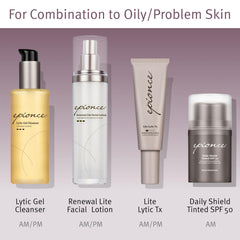 Epionce ingredient label close-up highlighting willow bark and dermatologist formulation benefits