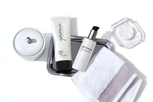 Epionce label close-up showing ingredient transparency and gentle formulation