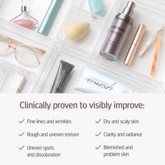 Epionce purifying toner sprayed on back to help manage body acne and oil