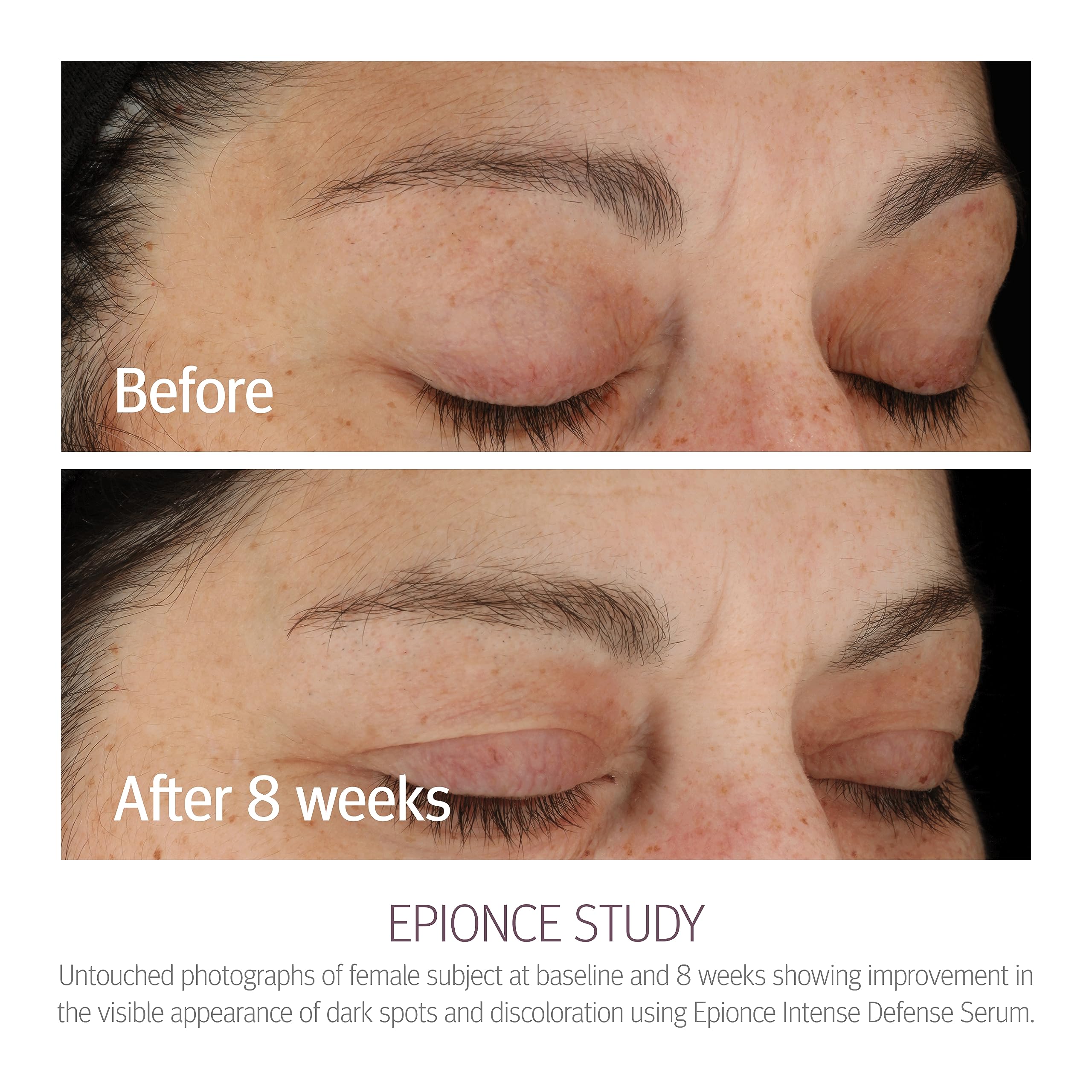 Epionce serum texture on hand showing lightweight absorbency and smooth finish