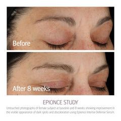 Epionce serum texture on hand showing lightweight absorbency and smooth finish